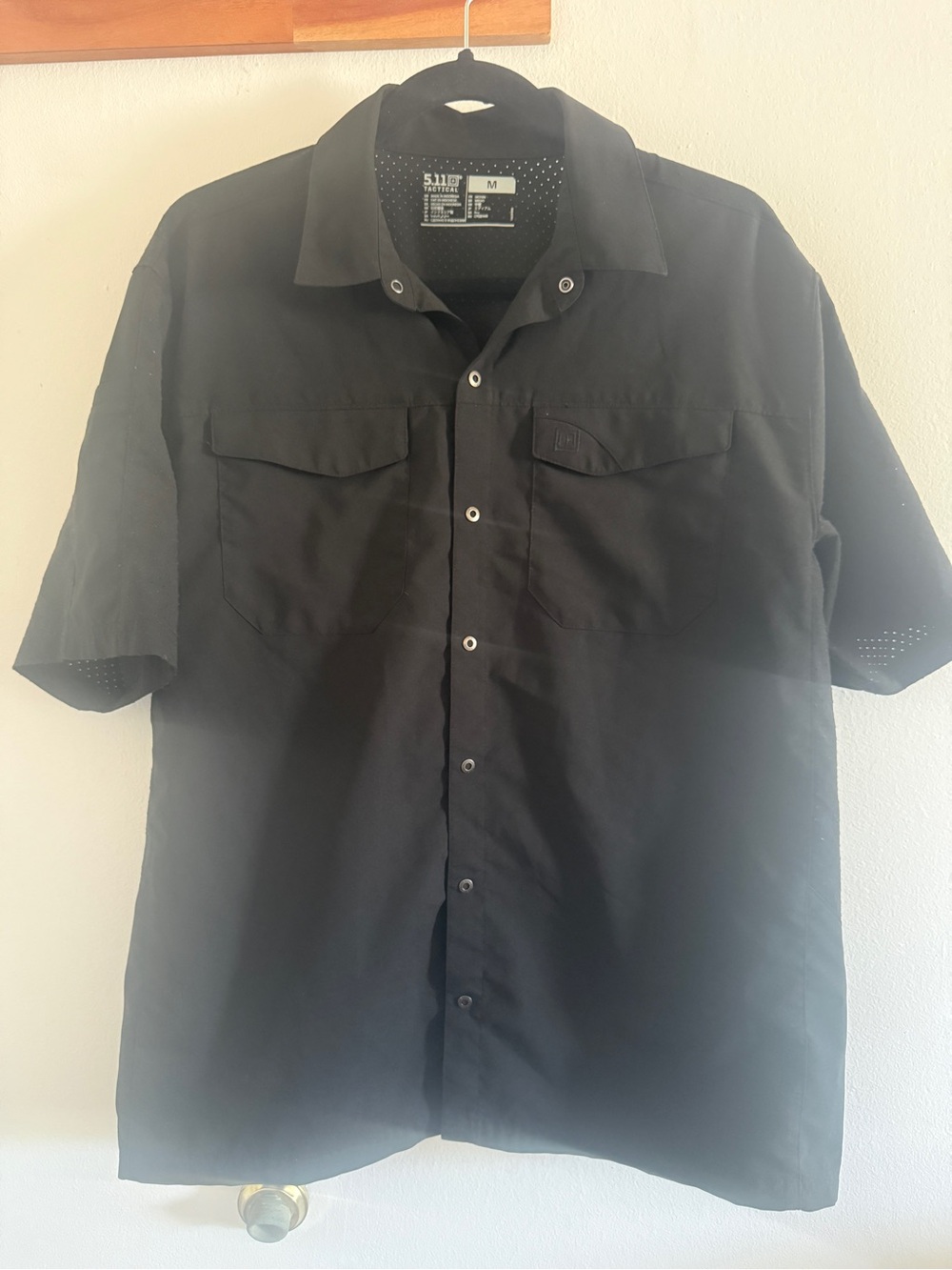 5.11 Tactical Short Sleeve Button-Down Shirt — Black